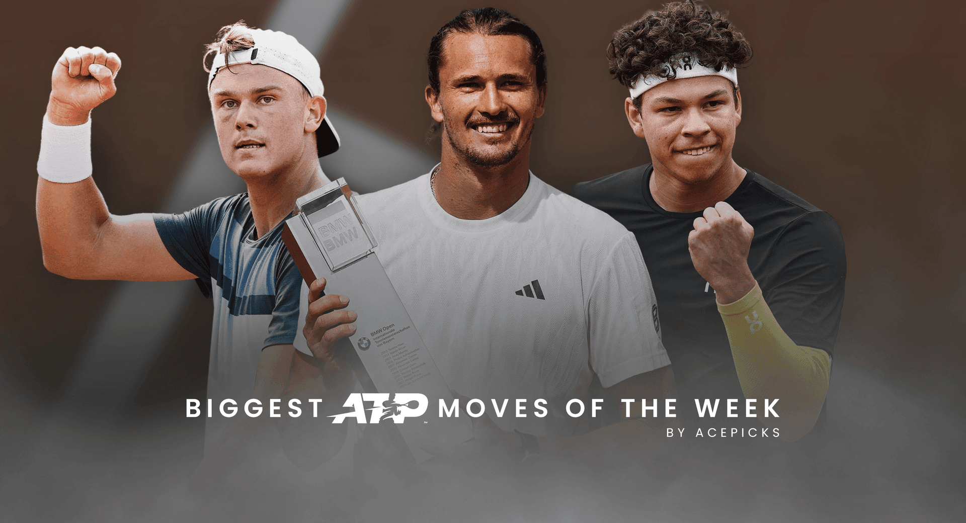 Cover Image for Biggest ATP moves of the week: As of 22 April 2025
